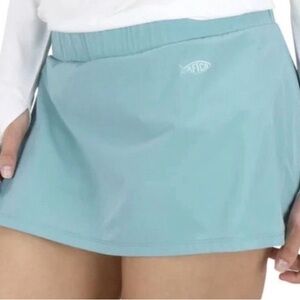 AFTCO Reel Pull On Elastic Waist Tie Athletic Aftech Water Skort Shorts sz M NWT